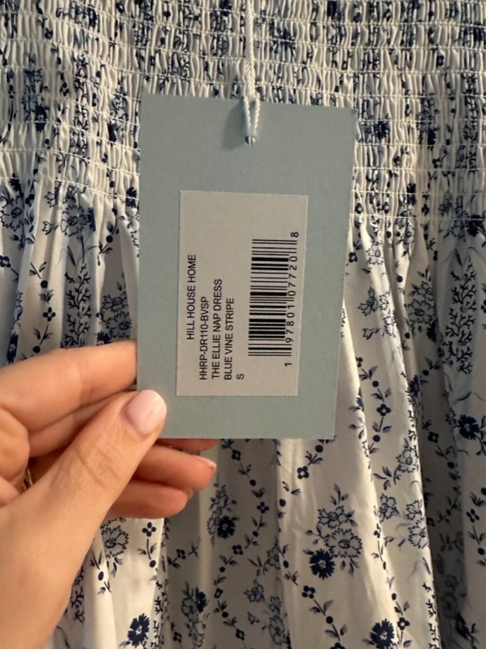 NWT Hill House Ellie Nap Dress-Blue Vine - Picture 2 of 5